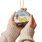 Brutus Ohio State Snow Erase The M Ornament