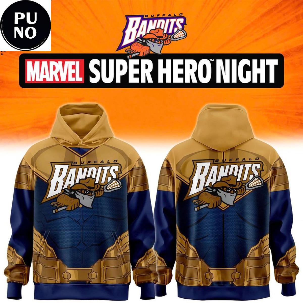 Buffalo Bandits Marvel Super Hero Night 2026  Power of Thanos Hoodie T-Shirt