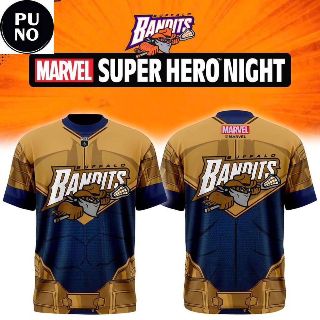Buffalo Bandits Marvel Super Hero Night 2026  Power of Thanos Hoodie T-Shirt