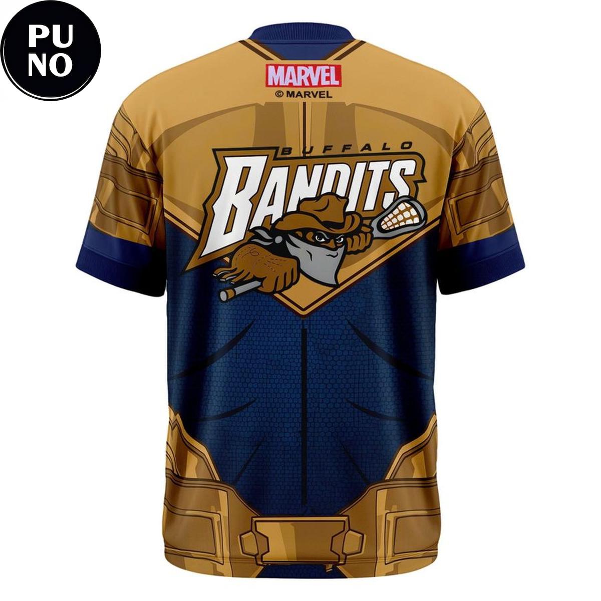 Buffalo Bandits Marvel Super Hero Night 2026  Power of Thanos Hoodie T-Shirt
