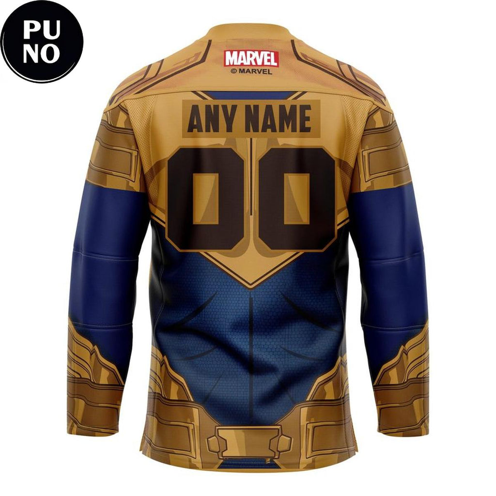 Buffalo Bandits Marvel Super Hero Night 2026  Power of Thanos Personalized Hockey Jersey