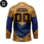Buffalo Bandits Marvel Super Hero Night 2026  Power of Thanos Personalized Hockey Jersey