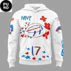 Buffalo Bills 2026 Josh Allen Billustration Hoodie T-Shirt