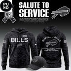 Buffalo Bills 2026 NFL Salute to Service Hoodie T-Shirt