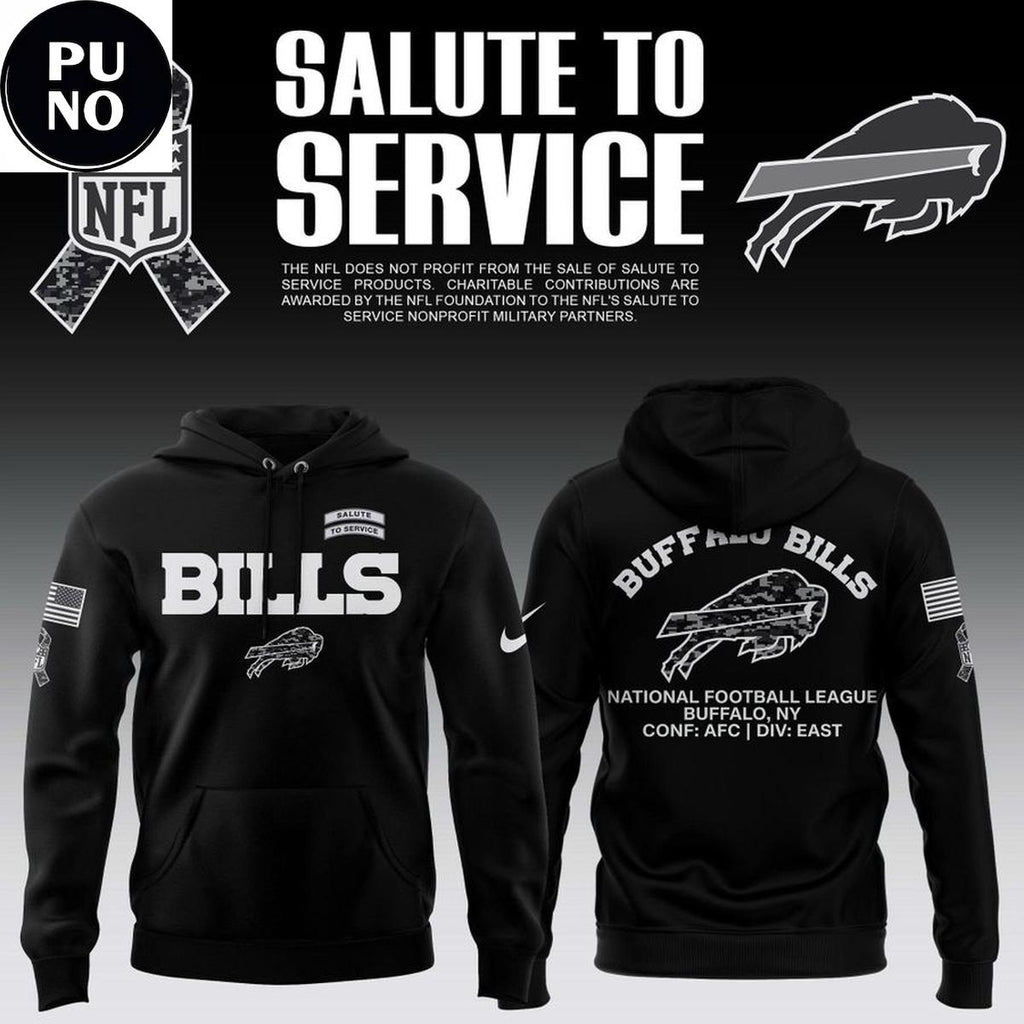 Buffalo Bills 2026 NFL Salute to Service Hoodie T-Shirt