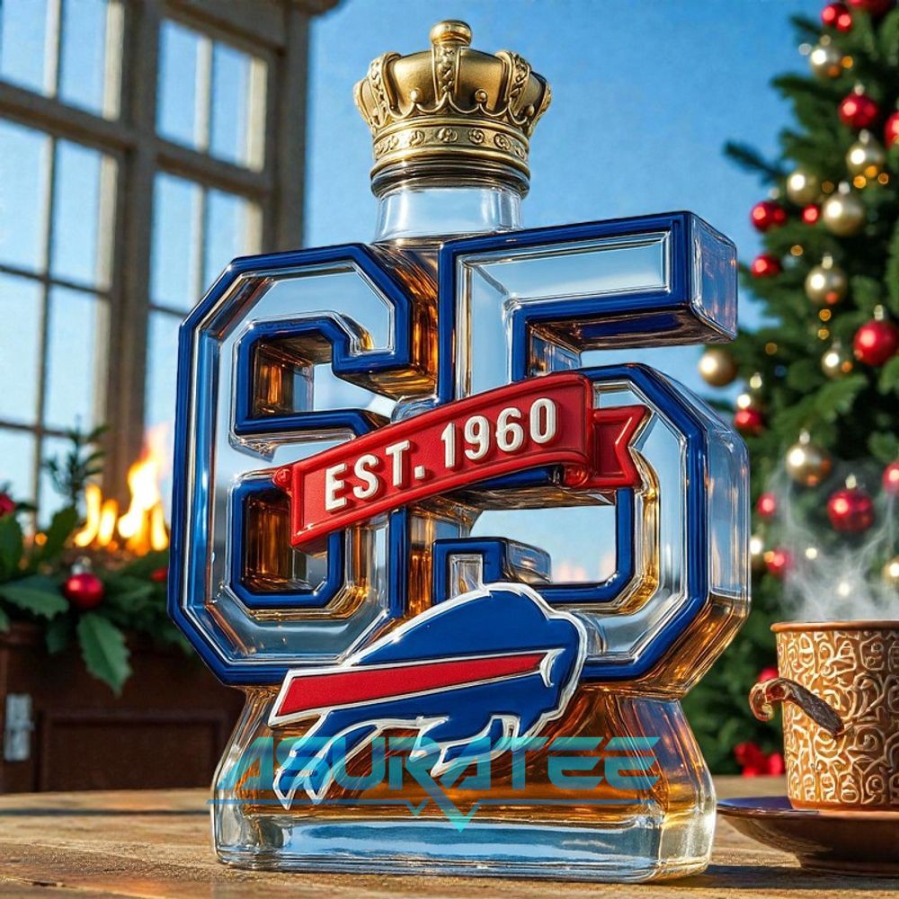 Buffalo Bills 65th Anniversary Limited Edition Whiskey Bottle