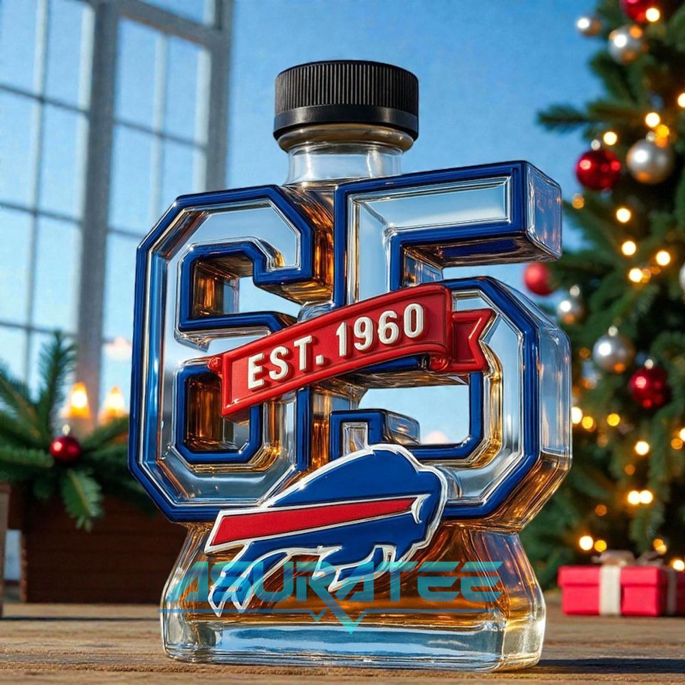 Buffalo Bills 65th Anniversary Limited Edition Whiskey Bottle