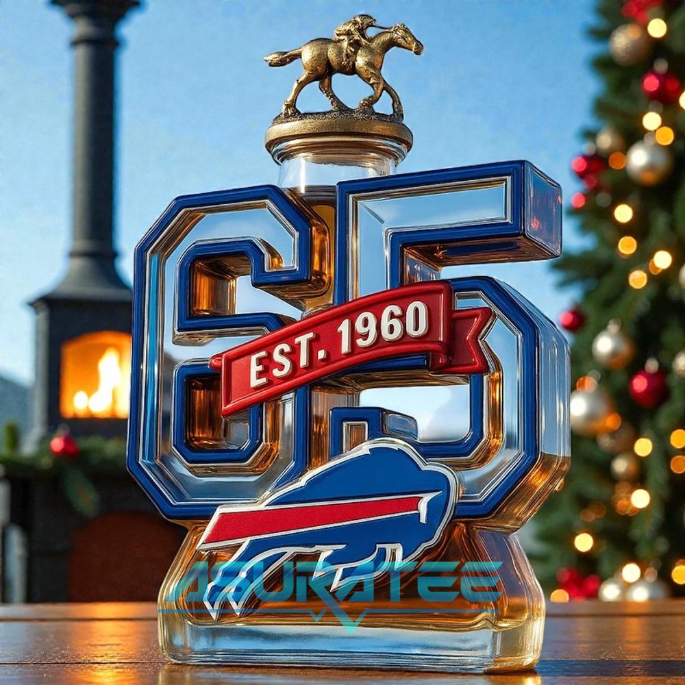 Buffalo Bills 65th Anniversary Limited Edition Whiskey Bottle