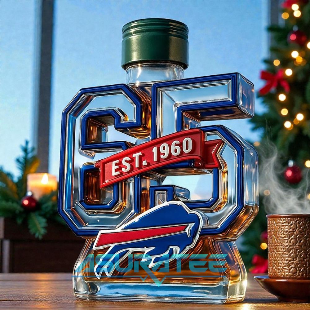 Buffalo Bills 65th Anniversary Limited Edition Whiskey Bottle