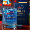 Buffalo Bills 65th Anniversary Whiskey Glass