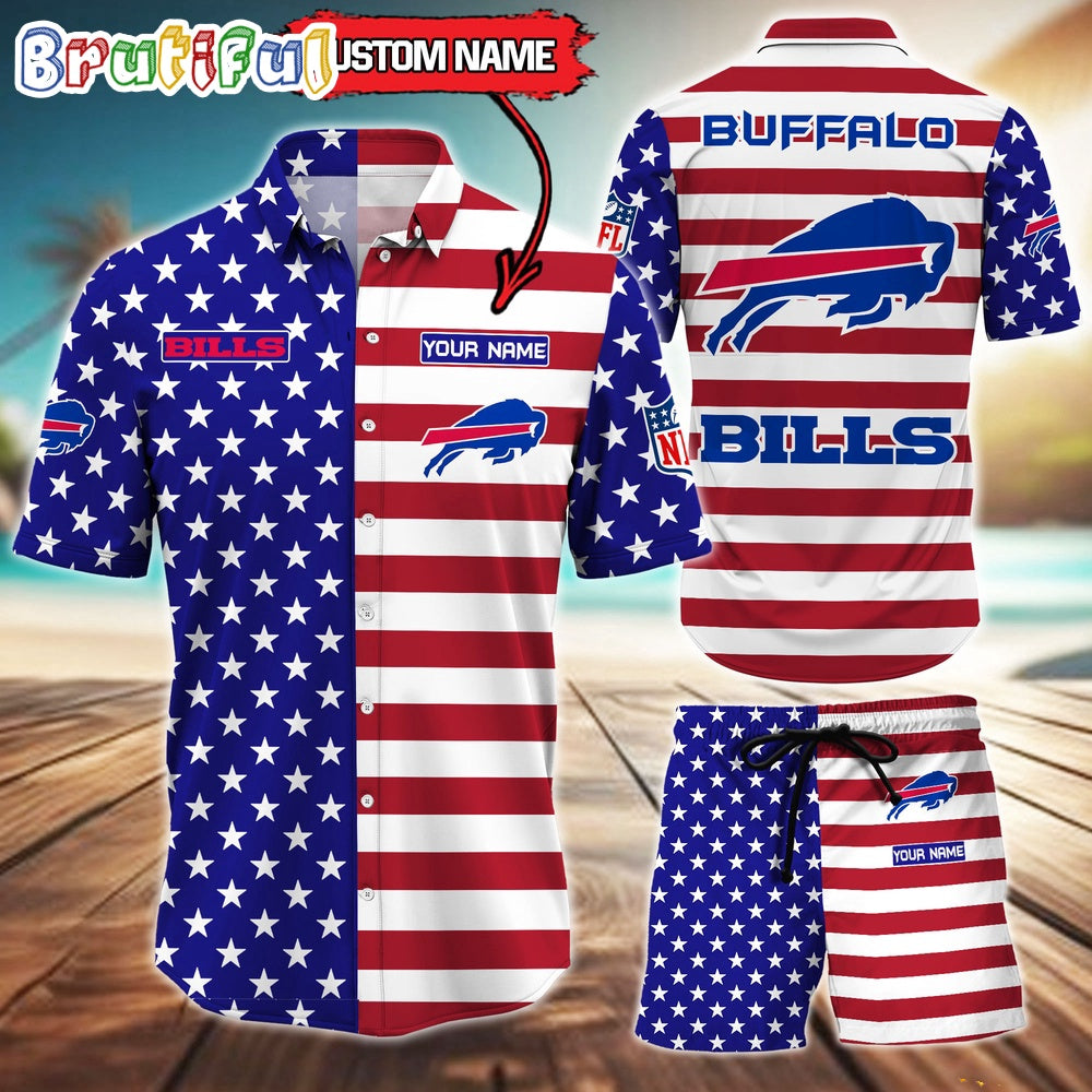 Buffalo Bills American Flag Hawaii Shirt