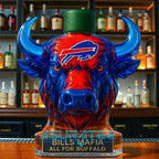 Buffalo Bills “Bills Mafia All For Buffalo” Whiskey Bottle
