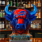 Buffalo Bills “Bills Mafia All For Buffalo” Whiskey Bottle