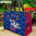 Buffalo Bills Mickey Leather Bag Custom Name Women Bag