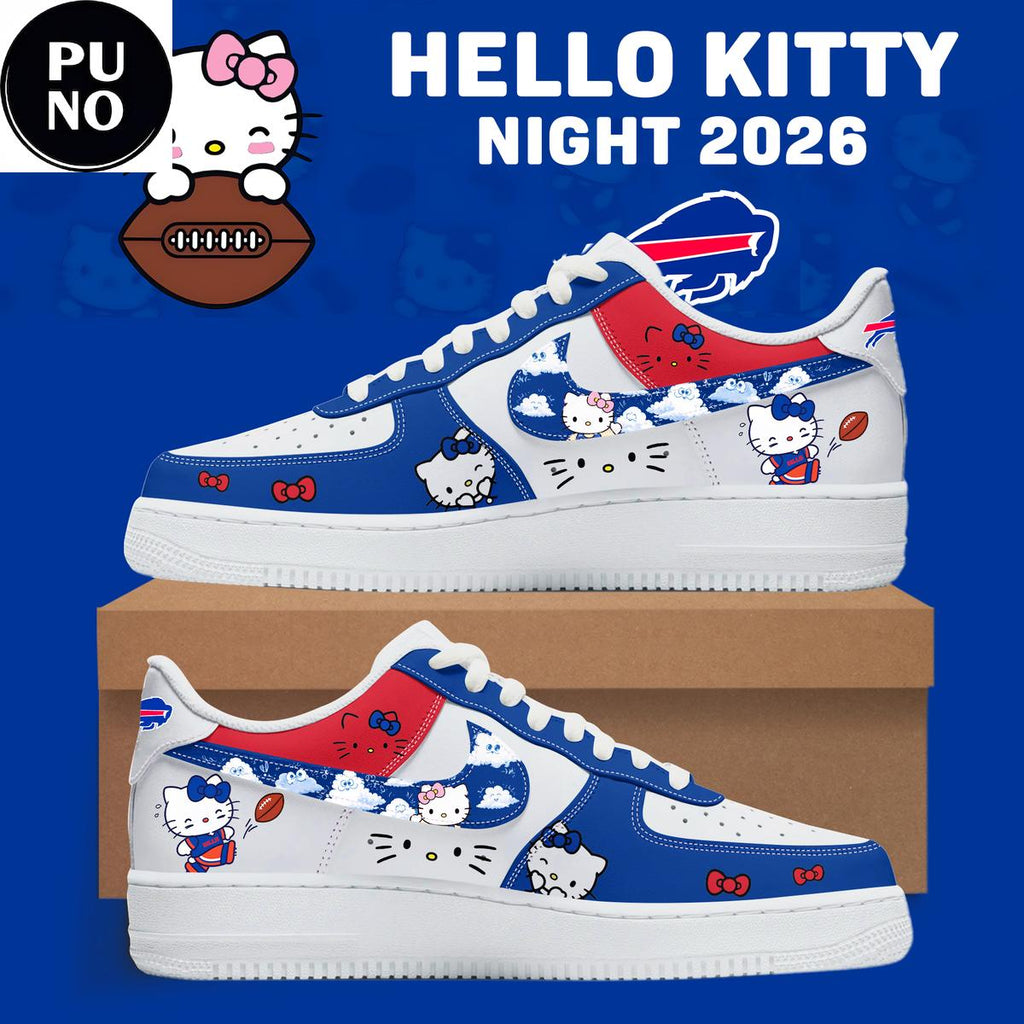 Buffalo Bills x Hello Kitty Night 2026 Air Force 1 Shoes