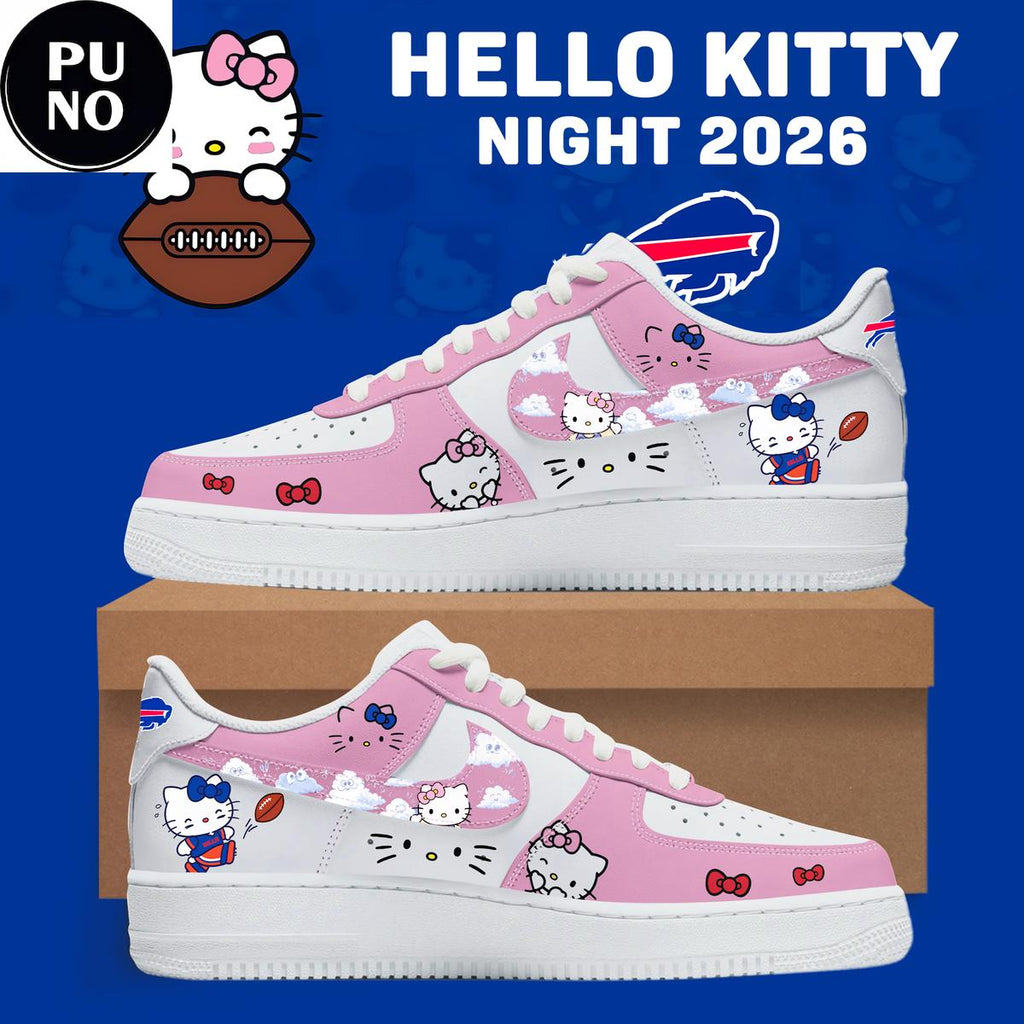 Buffalo Bills x Hello Kitty Night 2026 Air Force 1 Shoes