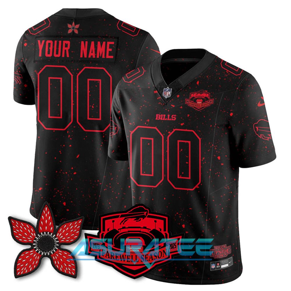 Buffalo Bills x Stranger Things 5 Limited Custom Jersey