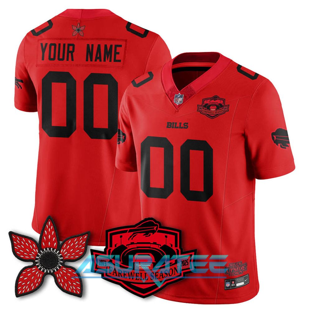 Buffalo Bills x Stranger Things 5 Limited Custom Jersey