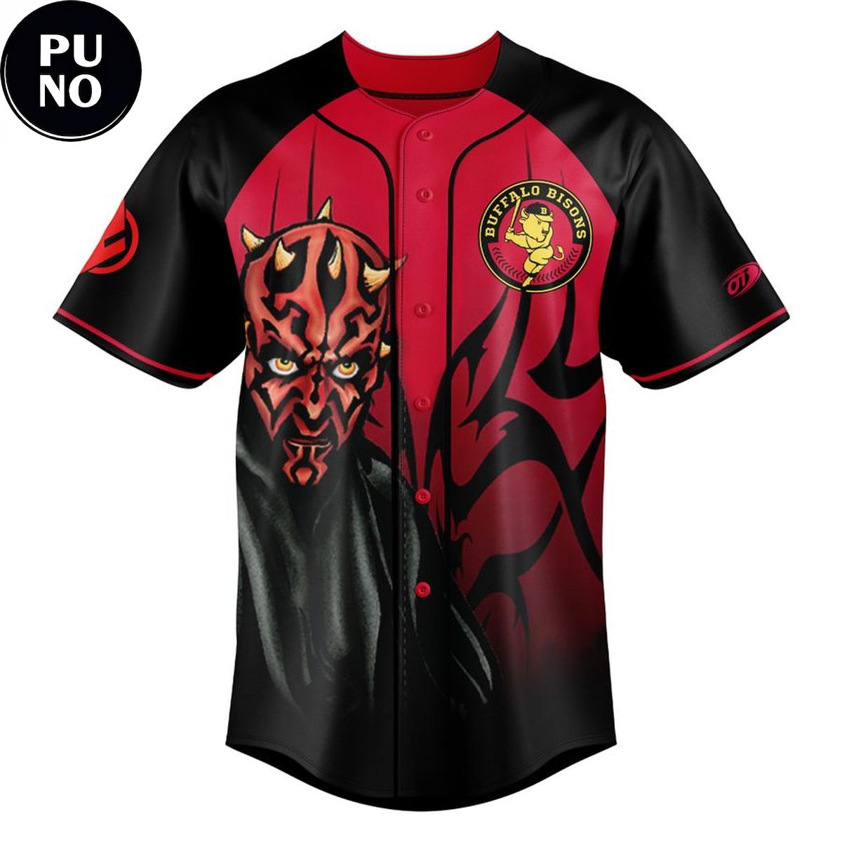 Buffalo Bisons x Star Wars Night 2026 Personalized Baseball Jersey
