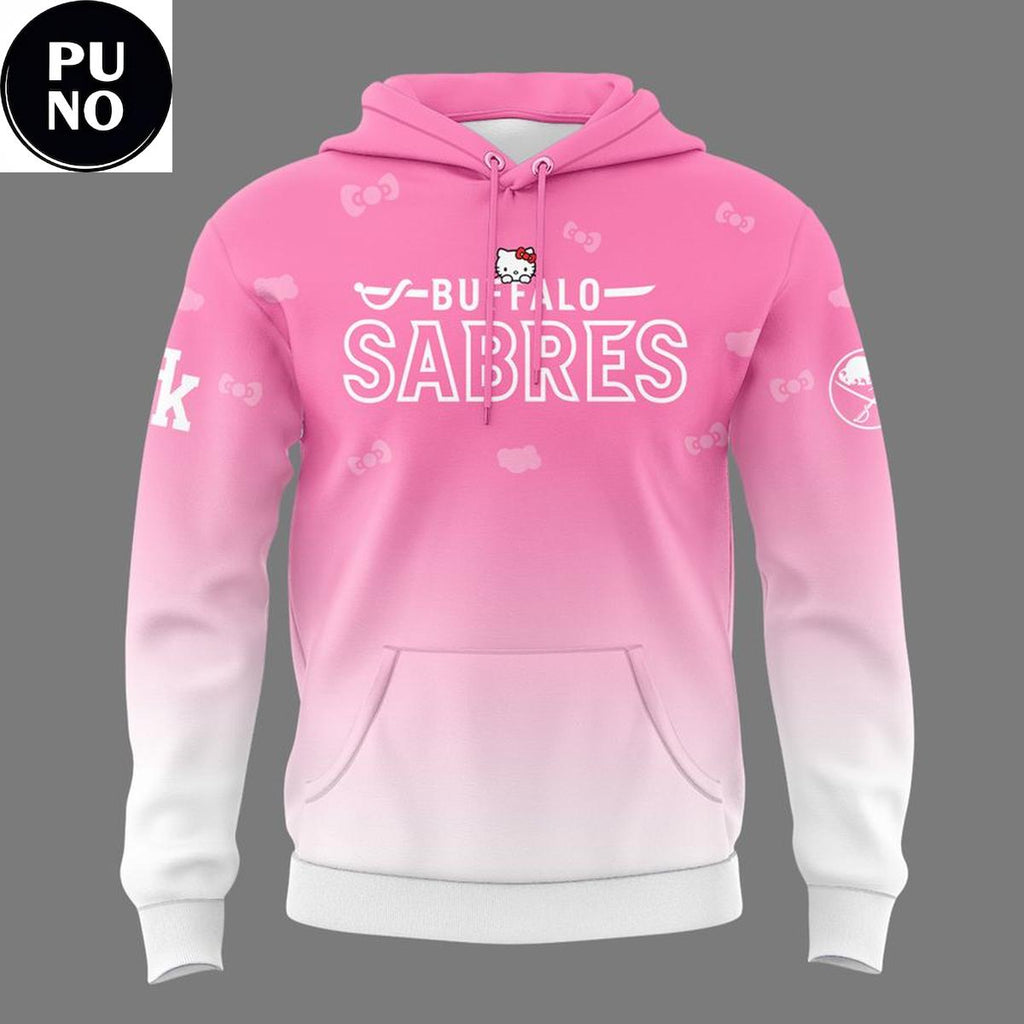 Buffalo Sabres x Hello Kitty Pink Night 2026 Hoodie Shirt