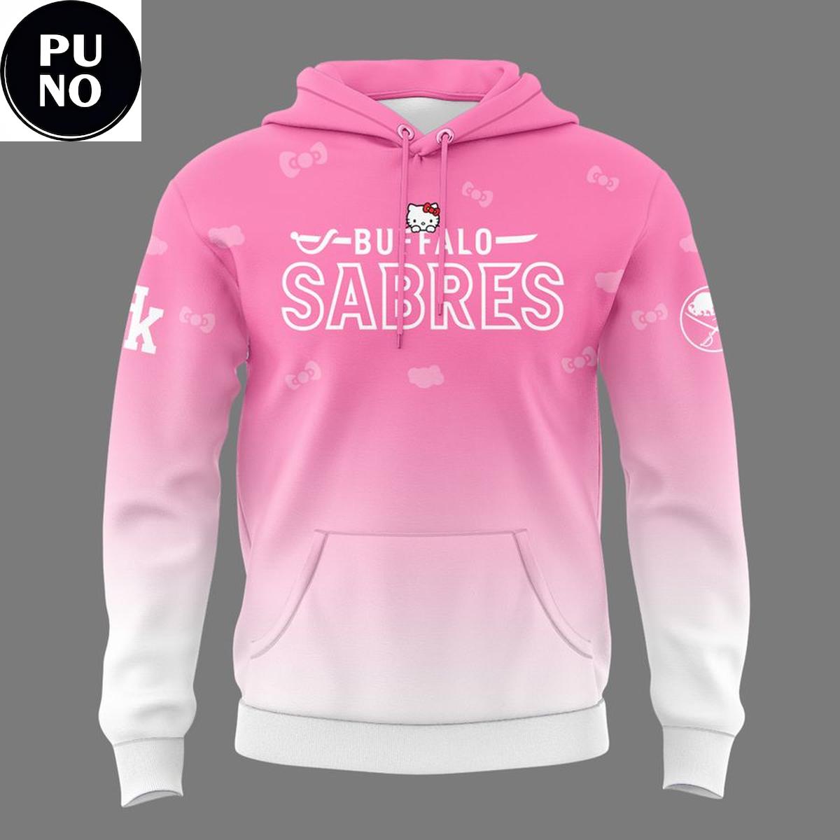 Buffalo Sabres x Hello Kitty Pink Night 2026 Hoodie Shirt