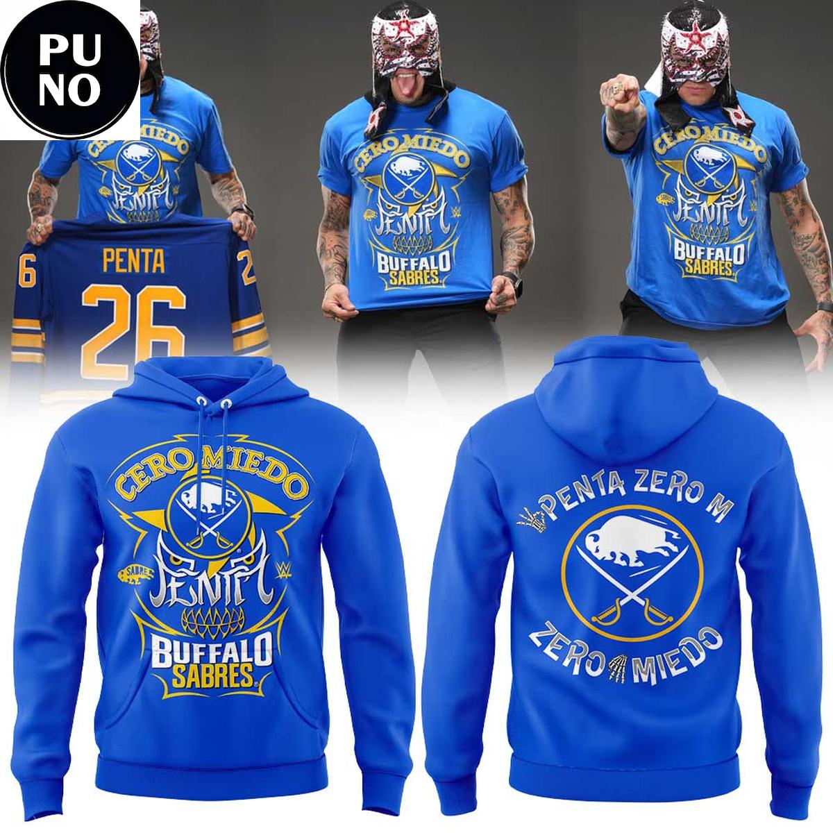 Buffalo Sabres x Penta Zero M 2026 Cero Miedo Hoodie T-Shirt