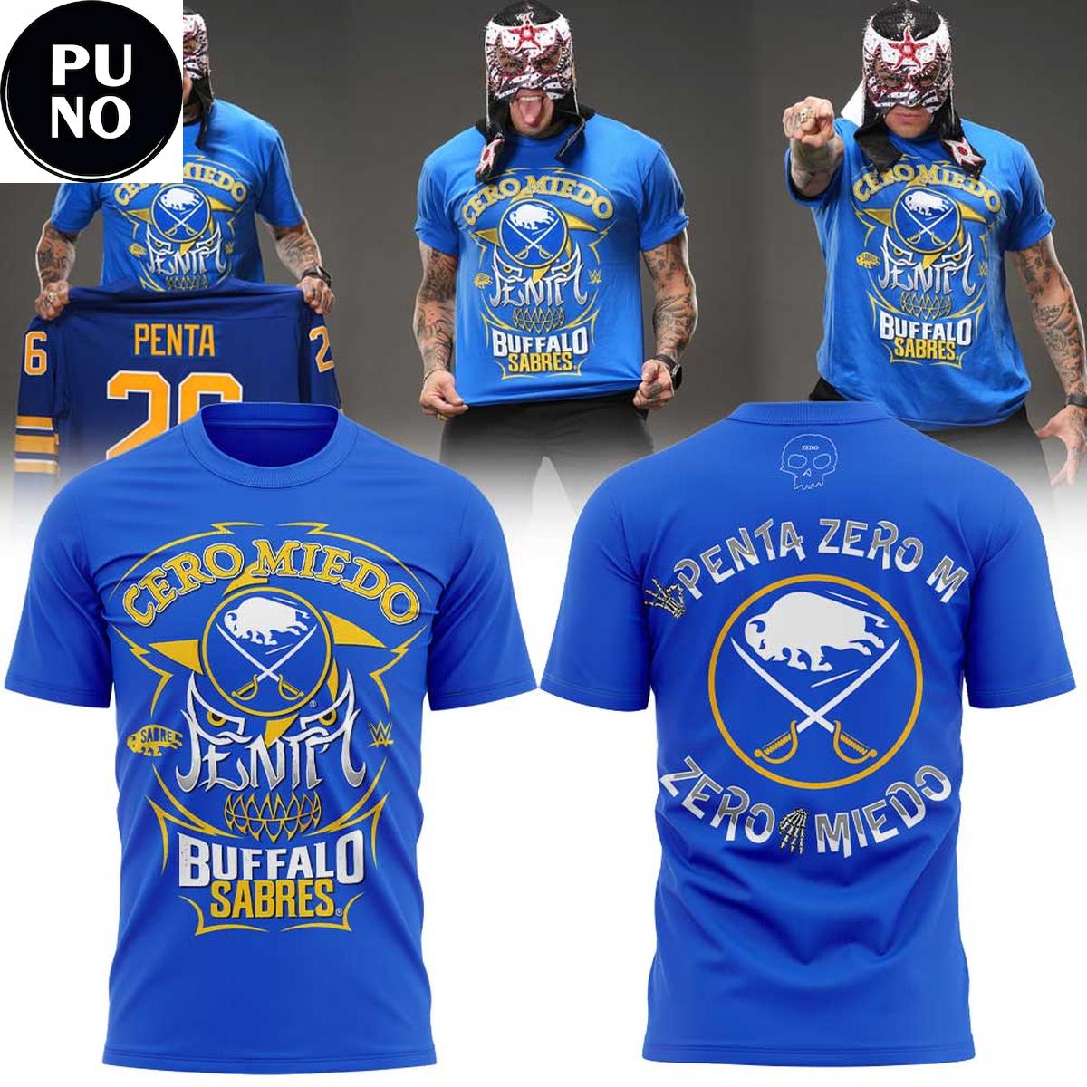 Buffalo Sabres x Penta Zero M 2026 Cero Miedo Hoodie T-Shirt