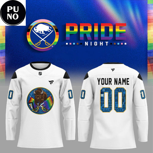 Buffalo Sabres x Pride Night 2026 Personalized Hockey Jersey