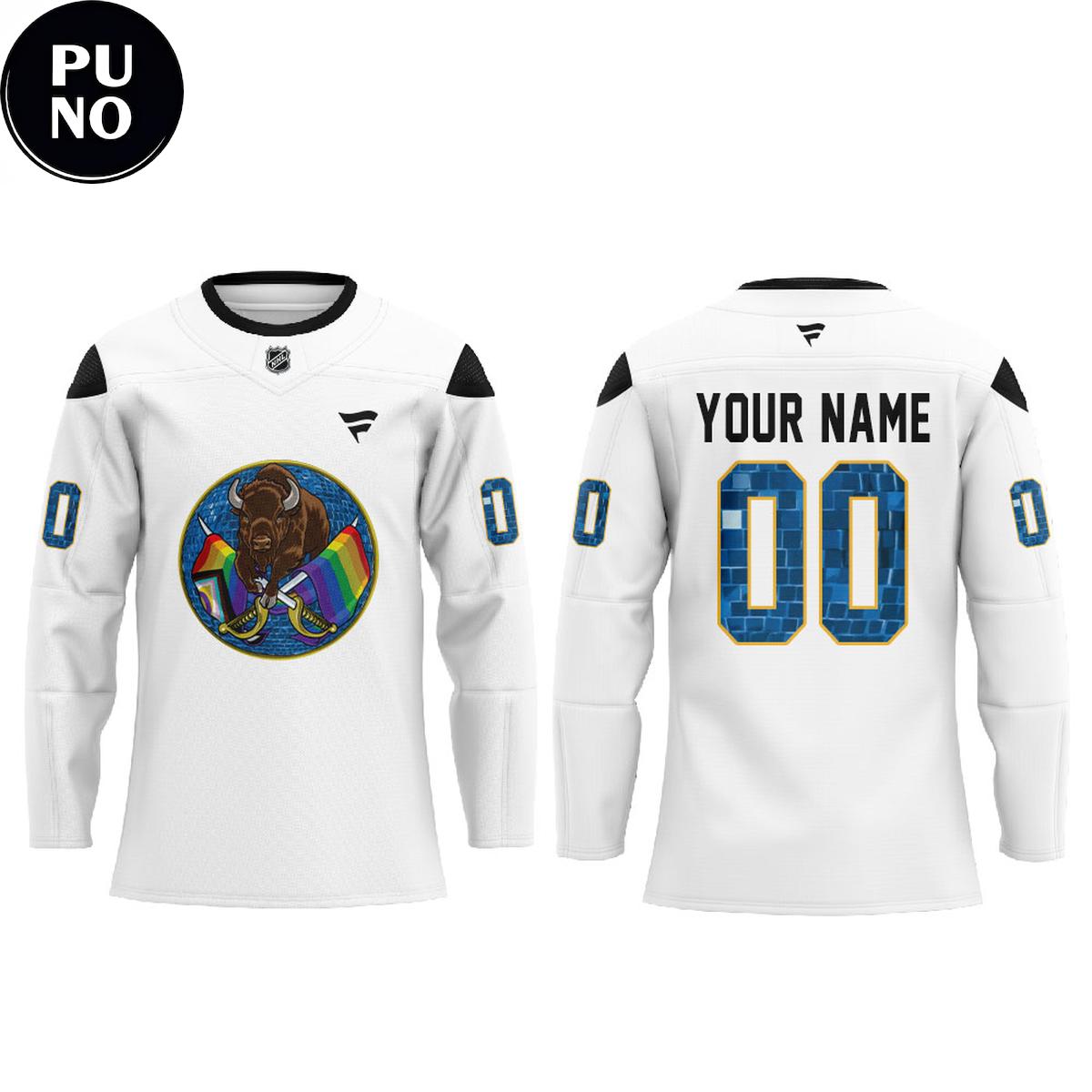 Buffalo Sabres x Pride Night 2026 Personalized Hockey Jersey