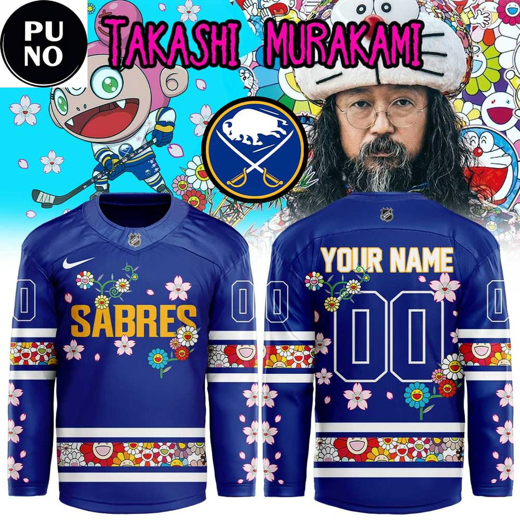 Buffalo Sabres x Takashi Murakami 2026 Personalized Hockey Jersey
