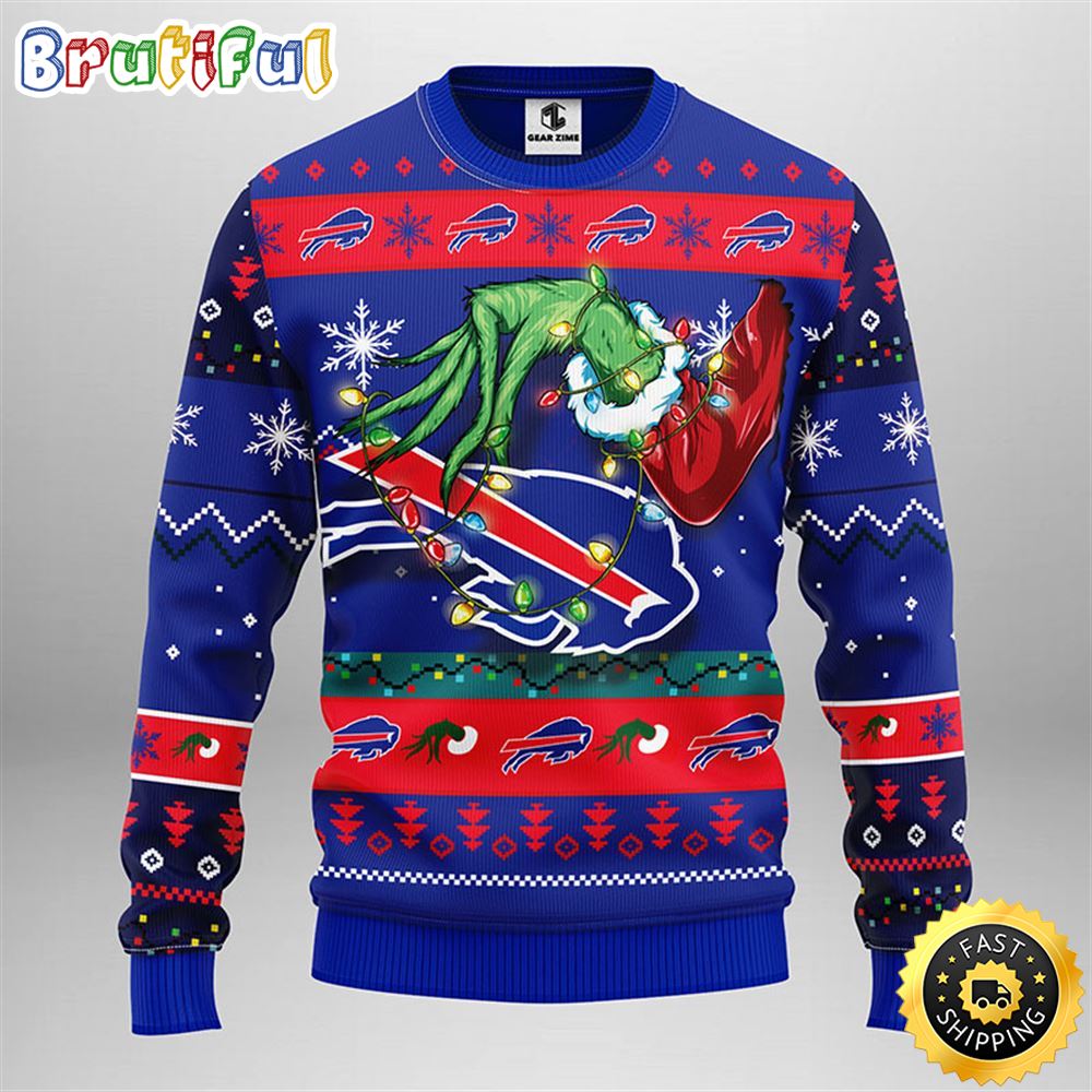 Buffalo Bills Christmas Ugly Sweater Grinch Show Your Team Spirit