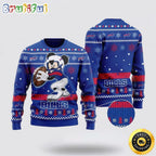 Buffalo Bills Ugly Christmas Sweater Mickey Mouse The Decisive Throw Unisex Sweater