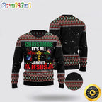 Butterfly All About Jesus Ugly Christmas Sweater Gifts For Christian Families