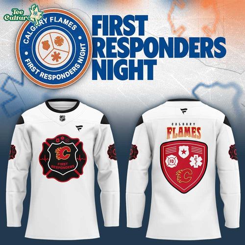Calgary Flames First Responders Night 2026 Hockey Jersey