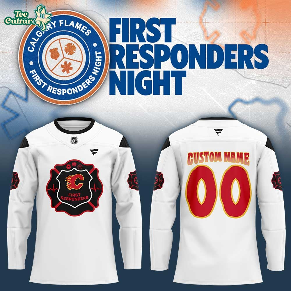 Calgary Flames First Responders Night 2026 Hockey Jersey