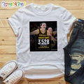 Caitlin Clark 3528 NCAA Career Points All-Time Leader In NCAA DI Womens Basketball T-Shirt