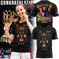 Caitlin Clark x Stephanie White x Aliyah Boston Team USA FIBA Women’s Basketball World Cup 2026 Champions Tee Shirt