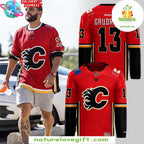 Calgary Flames 2026 Red Jersey Hockey Fan Apparel
