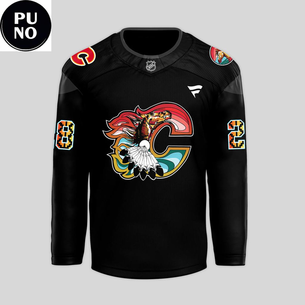 Calgary Flames 2026 Indigenous Celebration For Fans Personalized Hockey Jersey