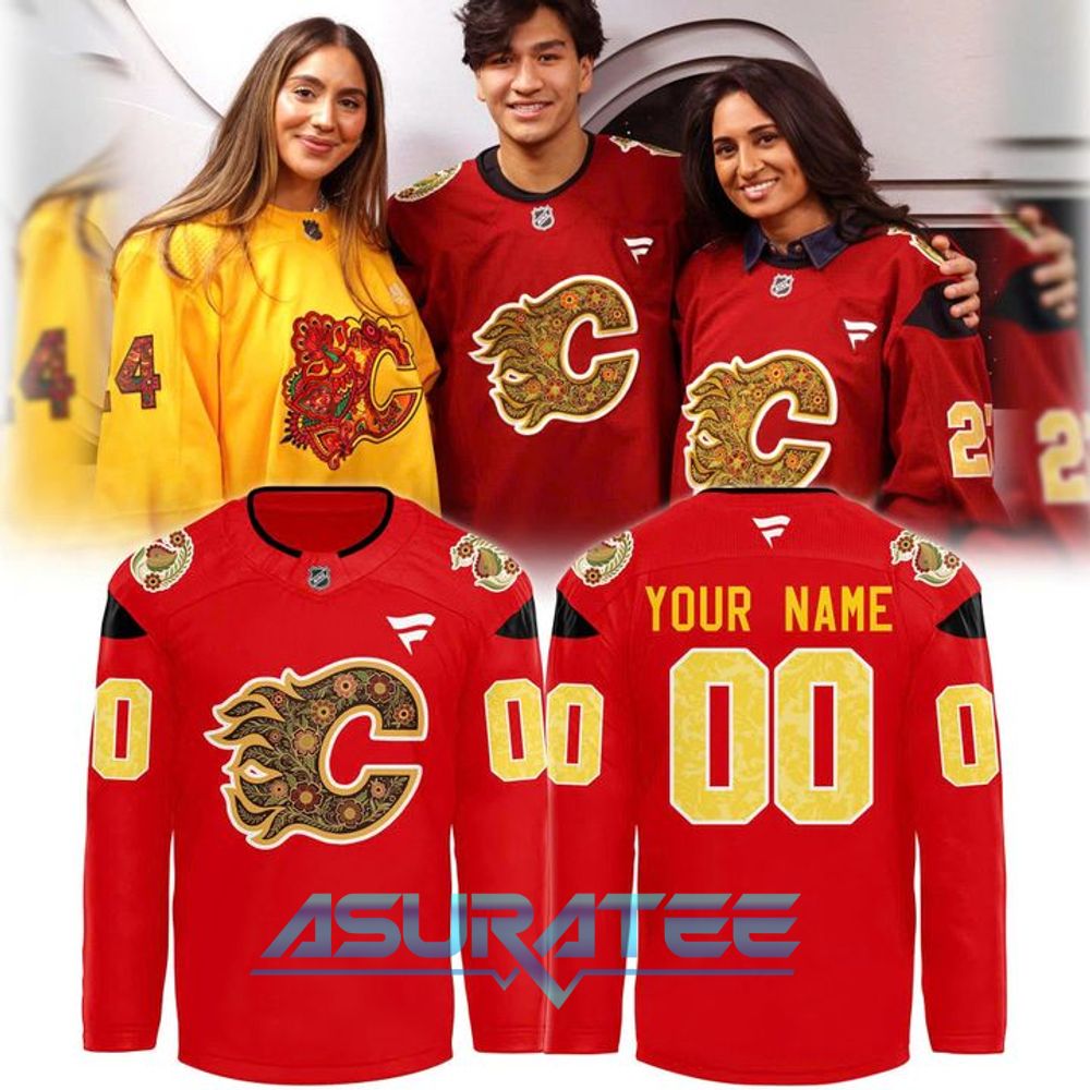 Calgary Flames 2026 South Asian Celebration Limited Edition Hockey Jersey