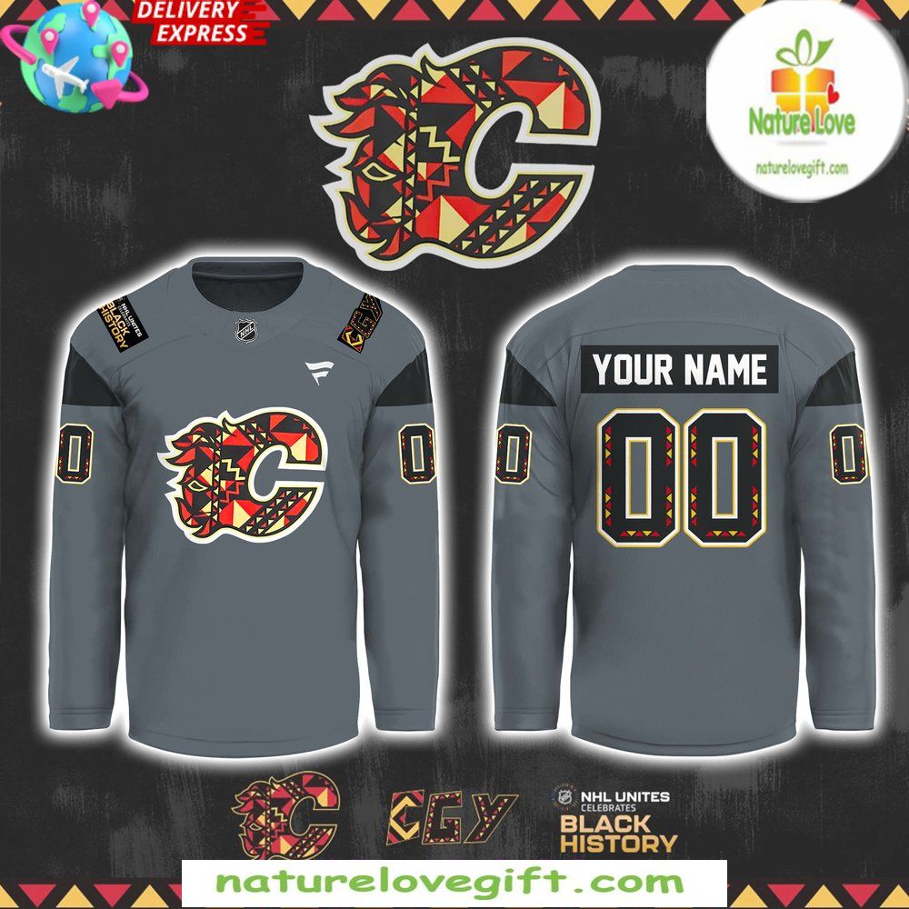 Calgary Flames 2026 Black History Month Hockey Jersey
