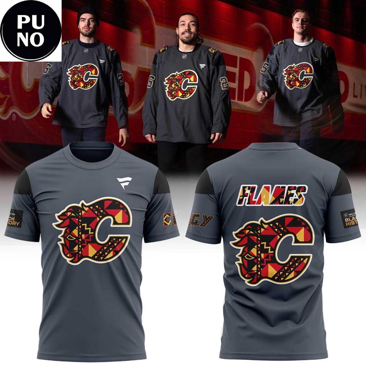 Calgary Flames Black History Month 2026 Hoodie T-Shirt