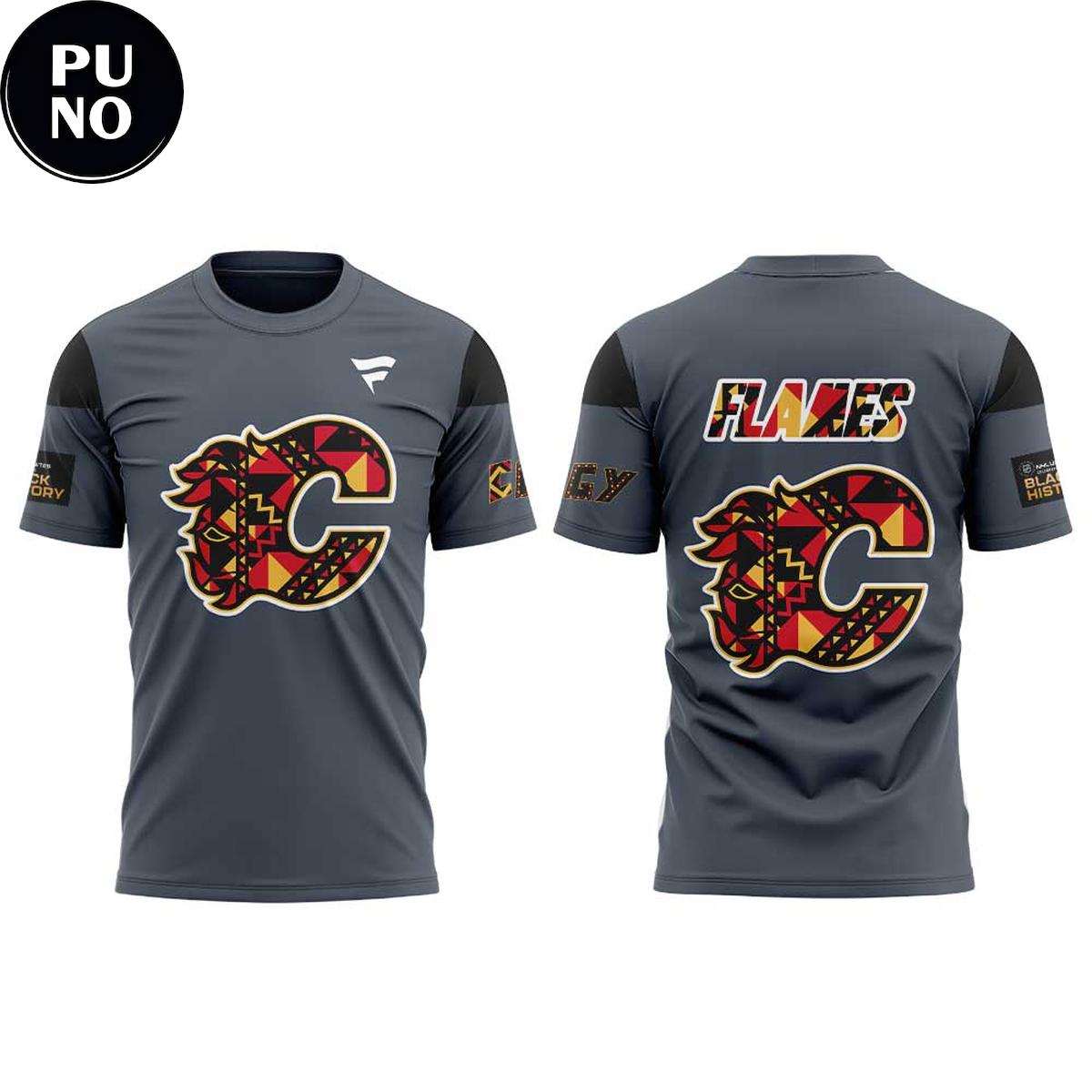 Calgary Flames Black History Month 2026 Hoodie T-Shirt