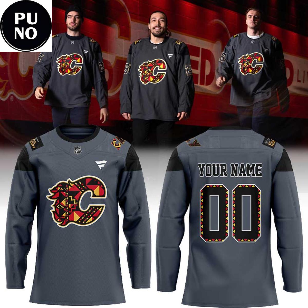 Calgary Flames Black History Month 2026 Personalized Hockey Jersey
