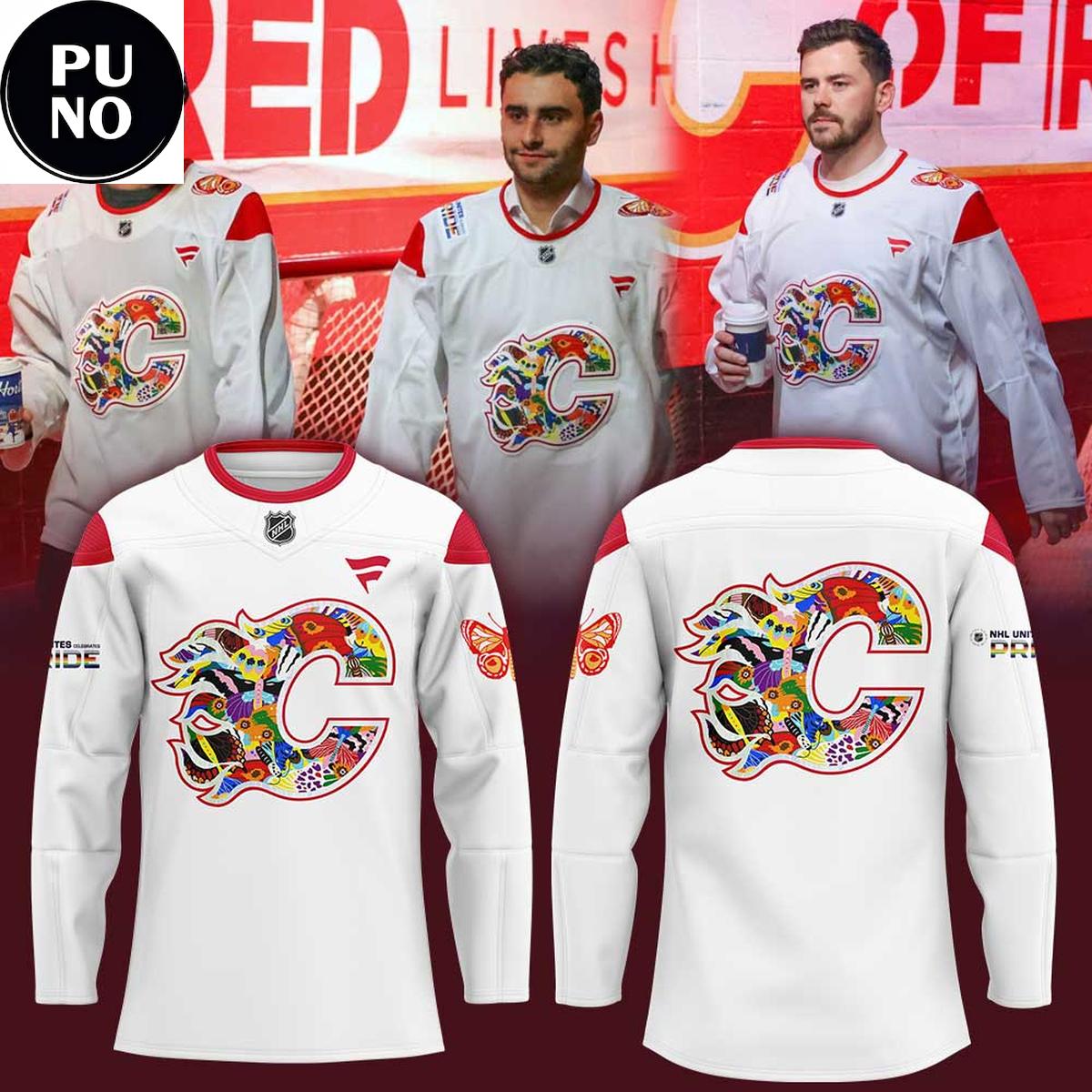 Calgary Flames Celebrating Pride Night 2026 Hockey Jersey