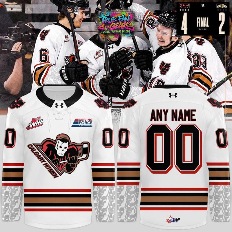 Calgary Hitmen 2026 Limited Edition White Hockey Jersey