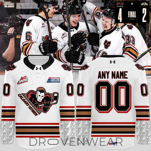 Calgary Hitmen new 2026 premium white Hockey Jersey