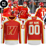 Calgary Wranglers 2026 Regular Season and Playoffs Personalized Hockey Jersey