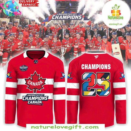 Canada Hockey Jersey 2026 4 Nations Face Off Champions Fanatics Steel