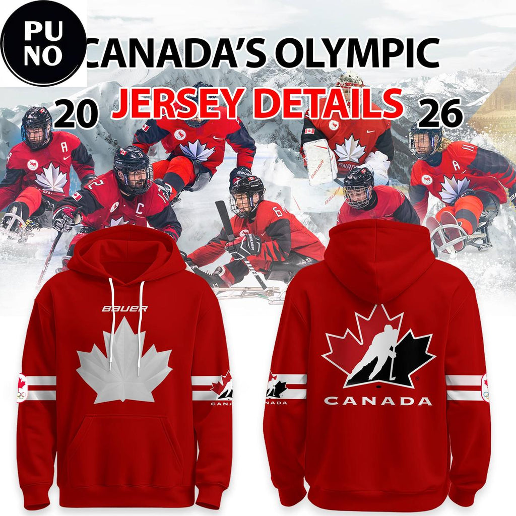 Canada Hockey x Canada Olympic 2026 Hockey Red Hoodie Shirt